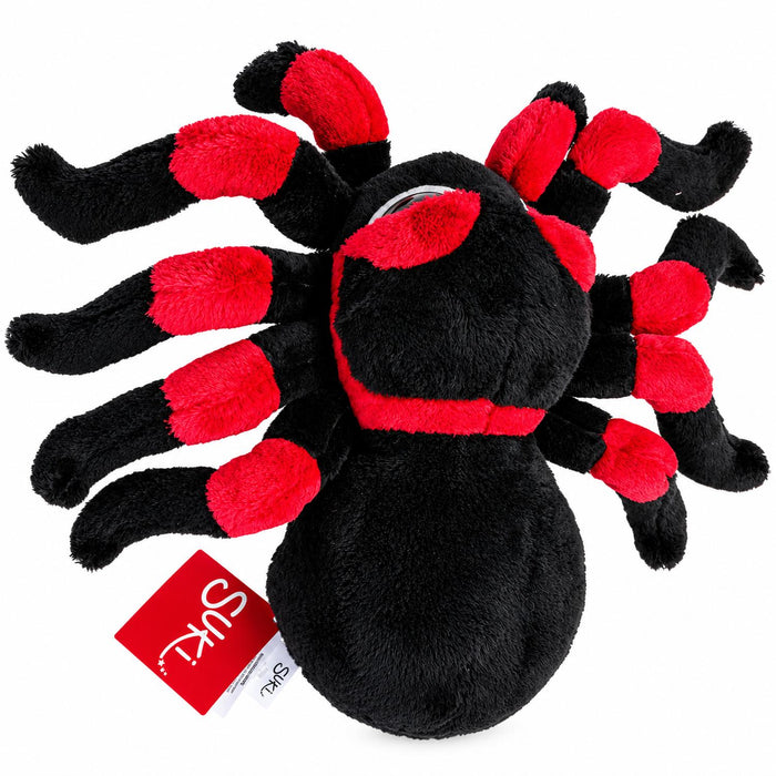 Stofftier Spinne "Nico" Gr. M (23 cm) | Schwarz Rot