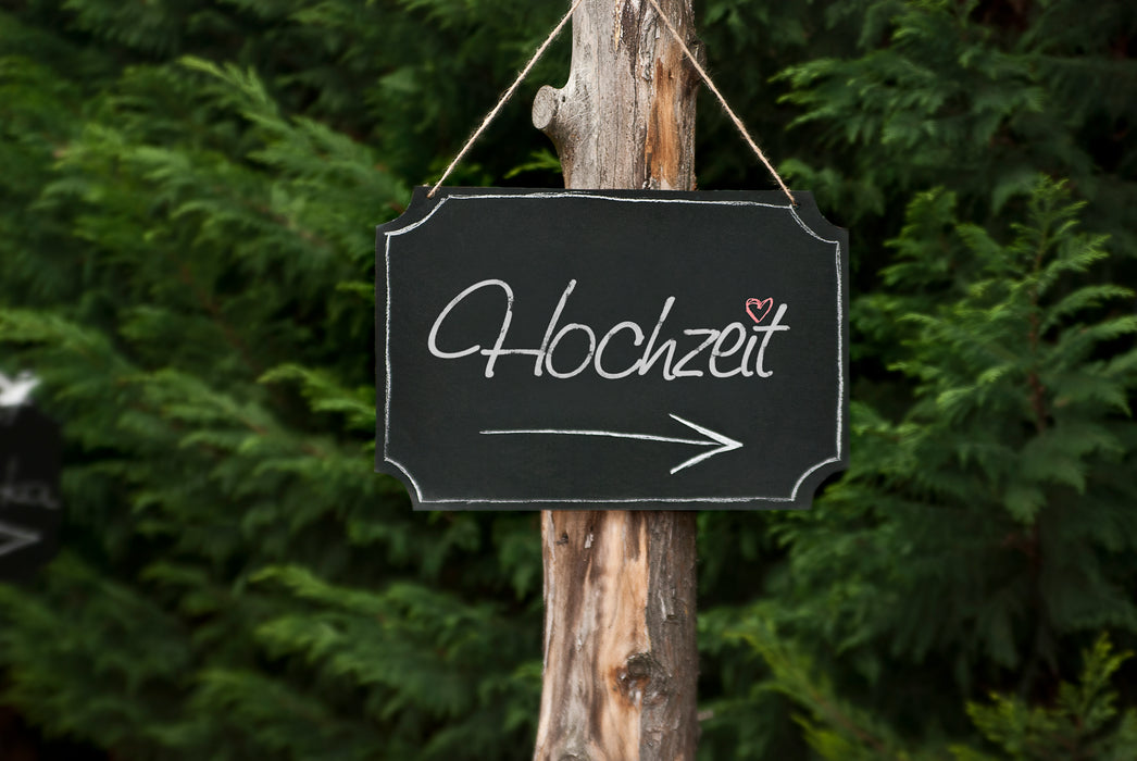 Schild Kreidetafel mit 2x Kreide 45x30cm
