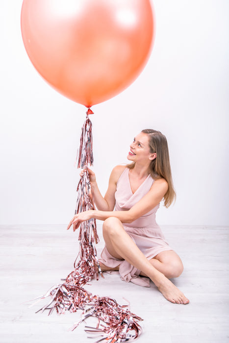 Girlande Quasten Rosegold 12Stk./200cm