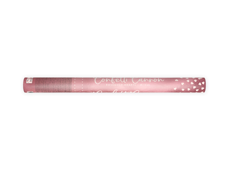 Konfettishooter Herzen Rosegold 60cm