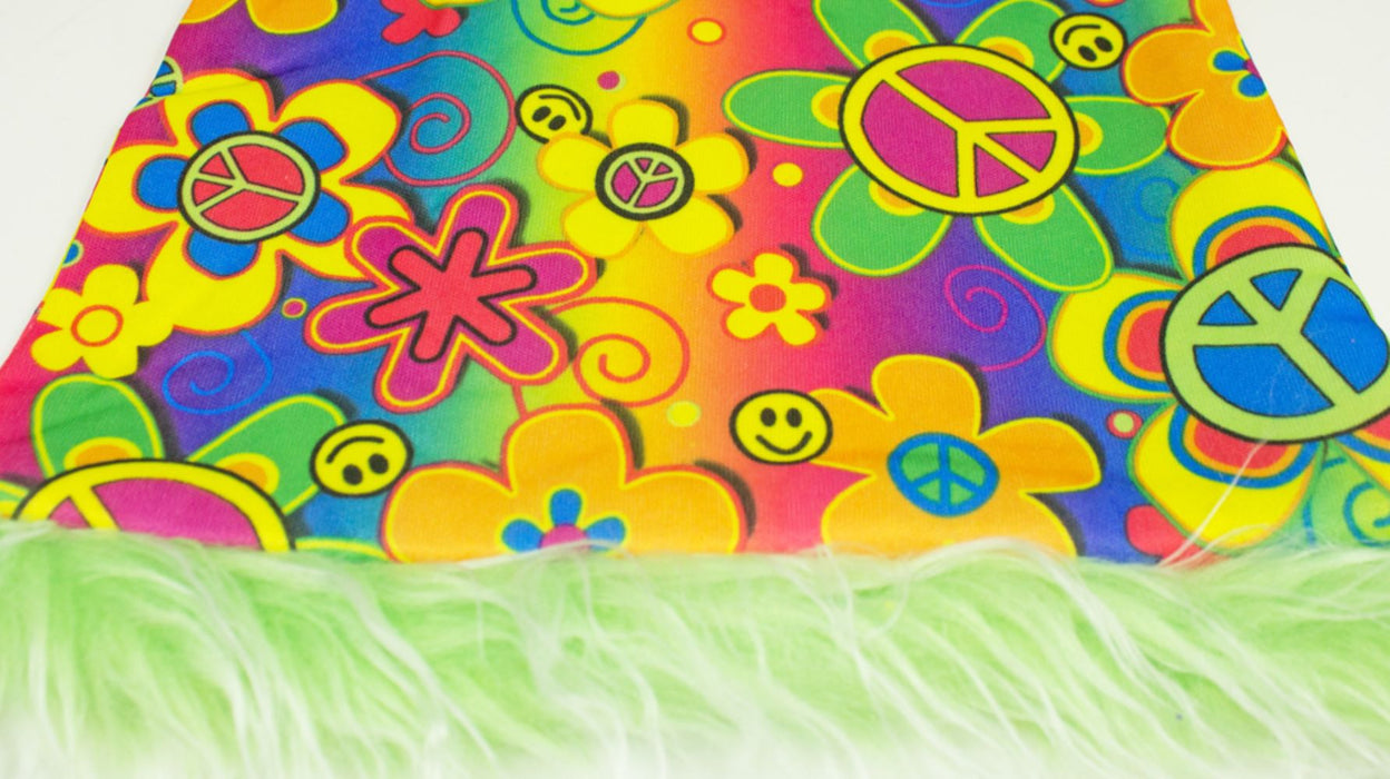 Hippie Peace Handtasche "Flower Power" - Bunt | 70er Jahre Kostüm Zubehör