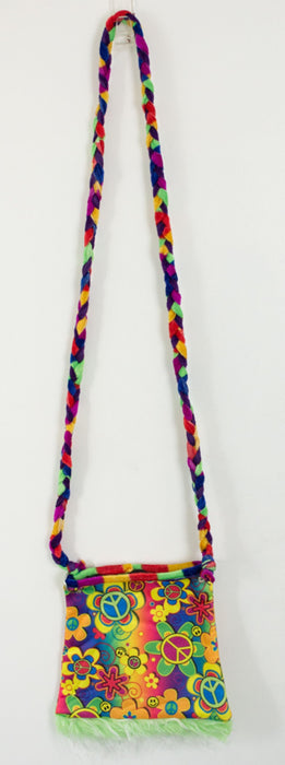 Hippie Peace Handtasche "Flower Power" - Bunt | 70er Jahre Kostüm Zubehör