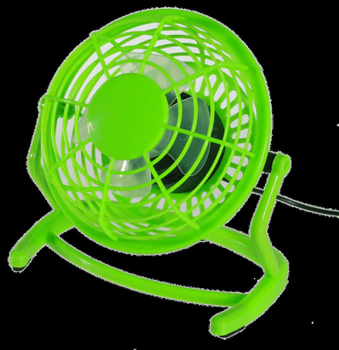 Tisch-Ventilator mit USB-Kabel 15x14.5cm | 4-farbig sortiert