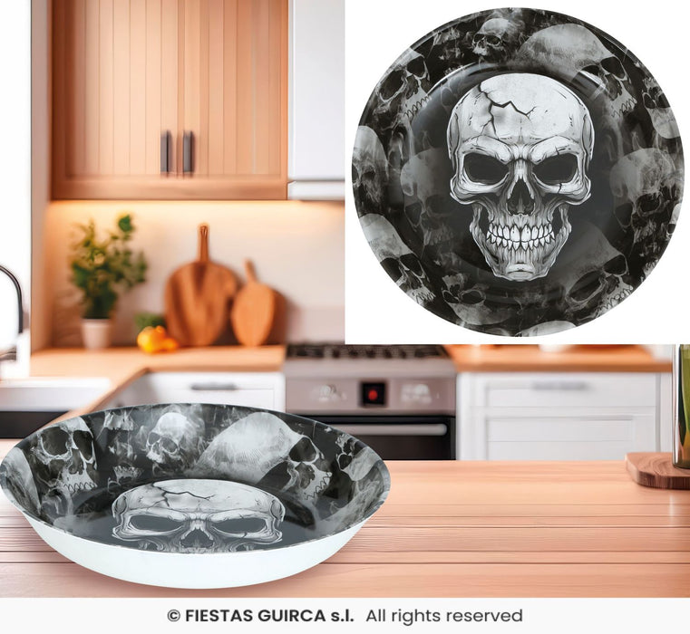 Halloween "Totenköpfe" | Plastikschüssel Ø32cm