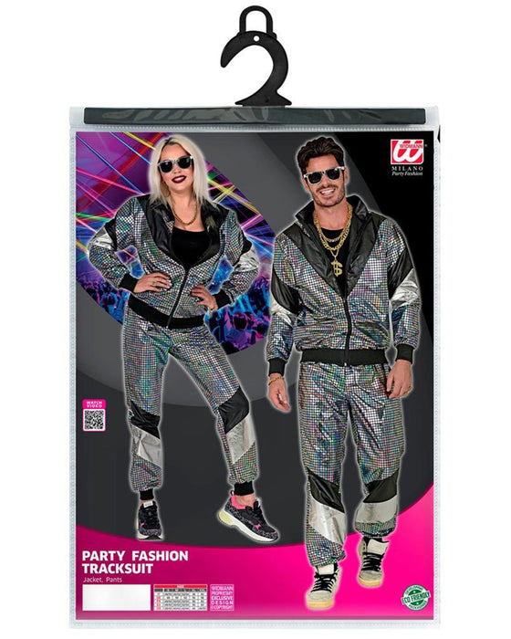 Party Trainingsanzug "Reflex" für Erwachsene | Silber