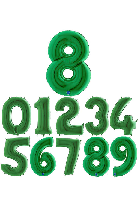 Riesenzahl Folienballon 40"/102cm | Grün