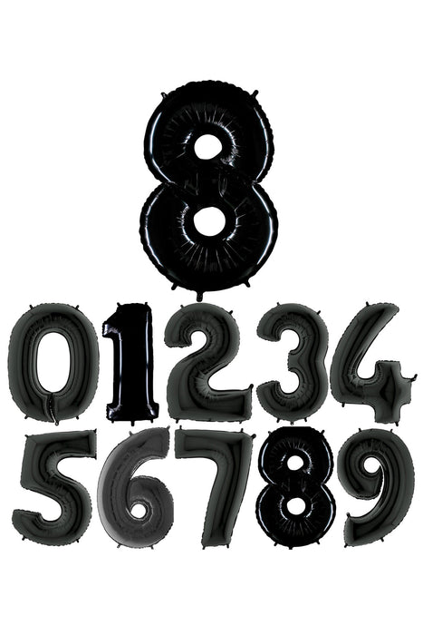 Riesenzahl Folienballon 40"/102cm | Schwarz