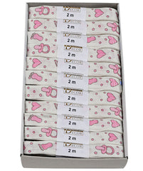 Stoffband Babywelt 15mm/2m ROSA