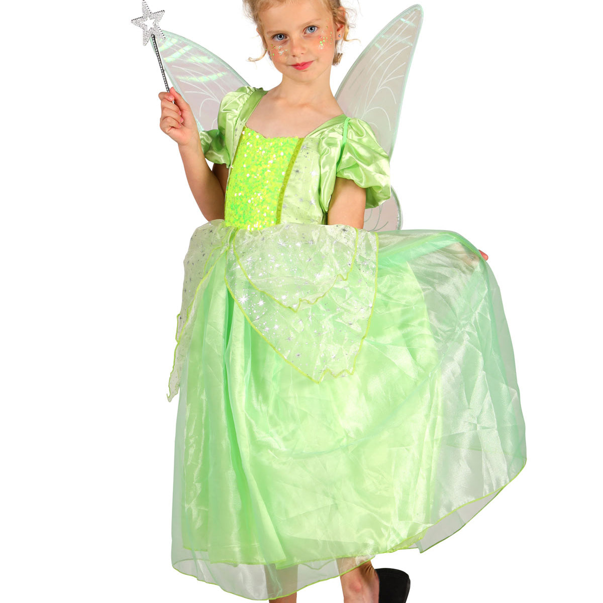 FASCHING Elfen-Kostüm Lauriell – Grünes Kleid, Größe 42, NEU Mit Reißverschluss