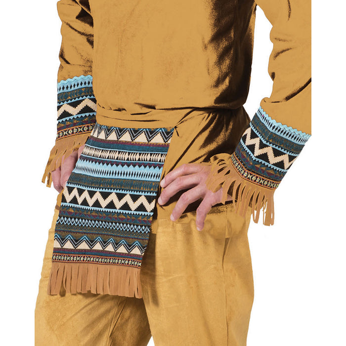 Indianer Kostüm "Cherokee" für Herren | Braun Türkis
