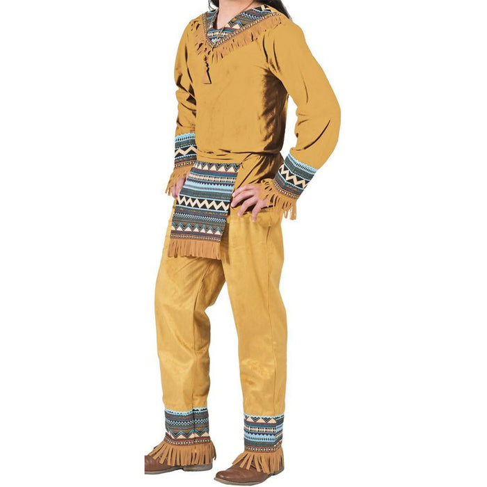 Indianer Kostüm "Cherokee" für Herren | Braun Türkis