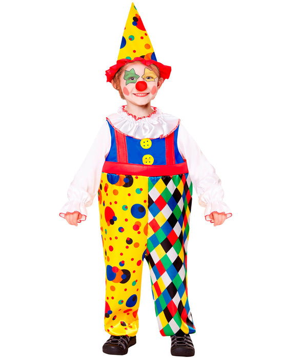 Clown Kinderkostüm | Overall und Hut