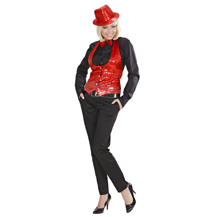 Glitzer Lack Gürtel für Erwachsene 120,0 x 5,5 cm - 04624 | Schwarz