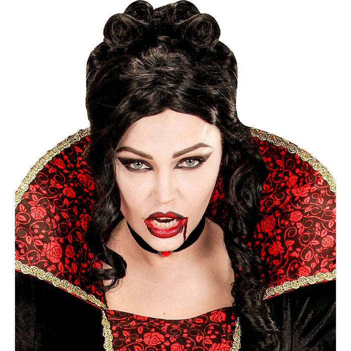 Vampir Make-Up Set mit Eckzähnen und Kunstblut | Vampirblut
