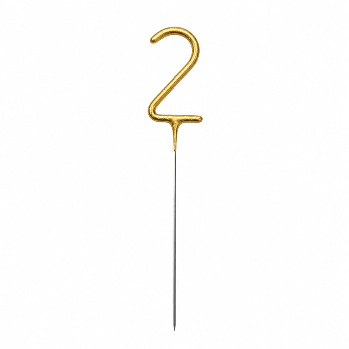 Zahlen Wunderkerze 15 cm | Gold