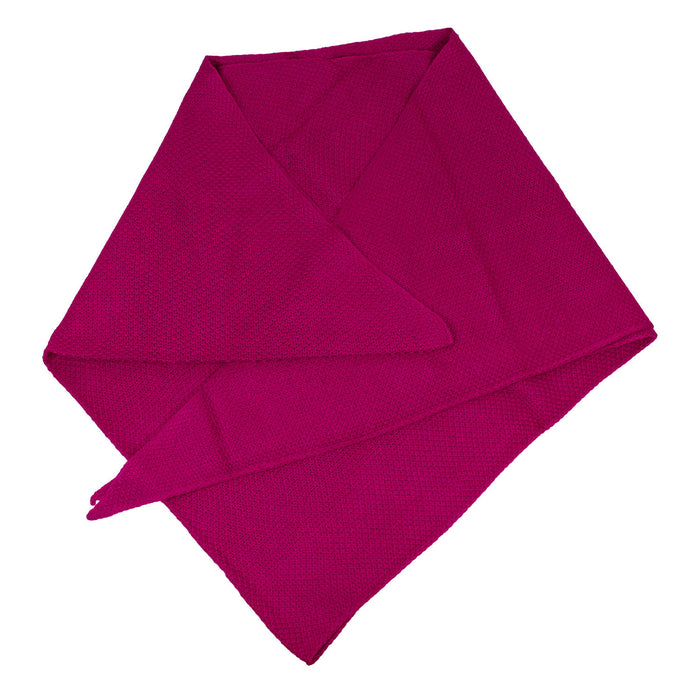 XL Strick Dreieckstuch - Schal  200 x 80 cm | Beere