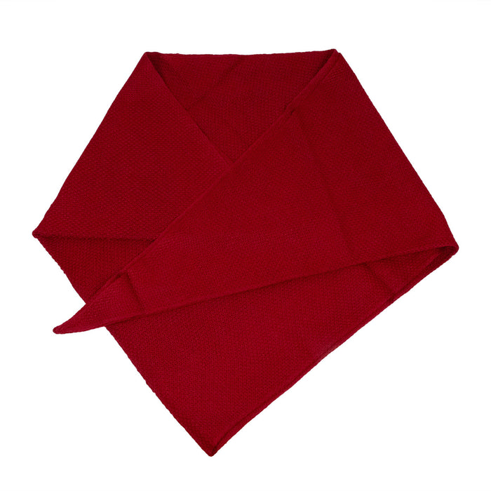 XL Strick Dreieckstuch - Schal  200 x 80 cm | Dunkelrot