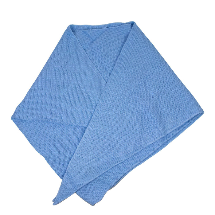 XL Strick Dreieckstuch - Schal  200 x 80 cm | Hellblau