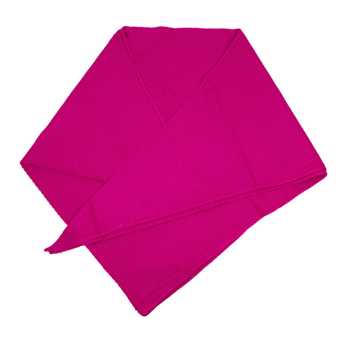 XL Strick Dreieckstuch - Schal  200 x 80 cm | Pink
