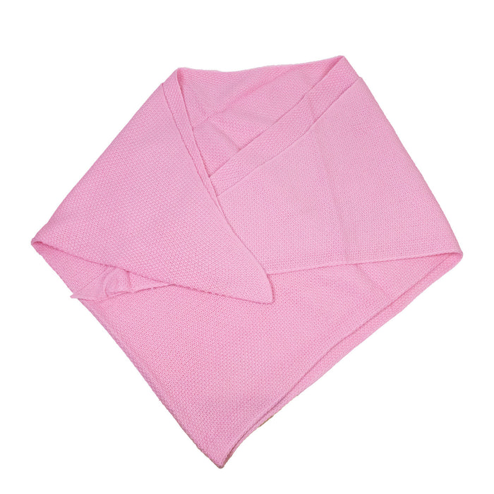 XL Strick Dreieckstuch - Schal  200 x 80 cm | Rosa