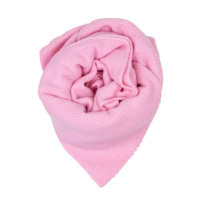 XL Strick Dreieckstuch - Schal  200 x 80 cm | Rosa