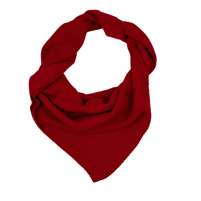 XL Strick Dreieckstuch - Schal  200 x 80 cm | Rot