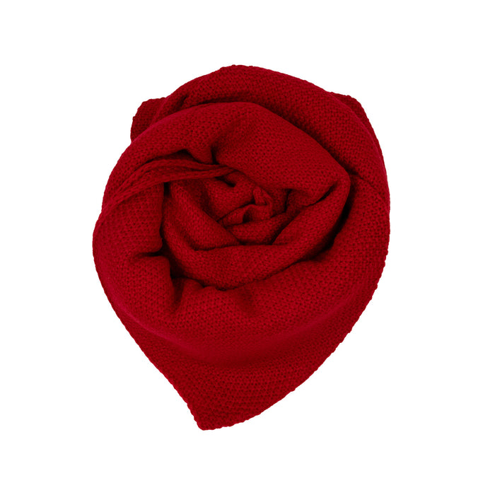 XL Strick Dreieckstuch - Schal  200 x 80 cm | Rot