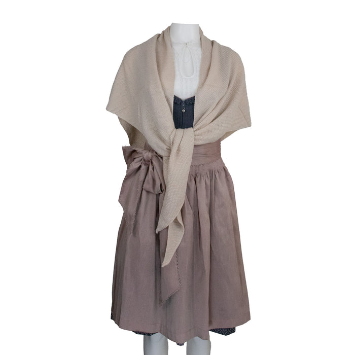 XL Strick Dreieckstuch - Schal  200 x 80 cm | Dunkelgrau