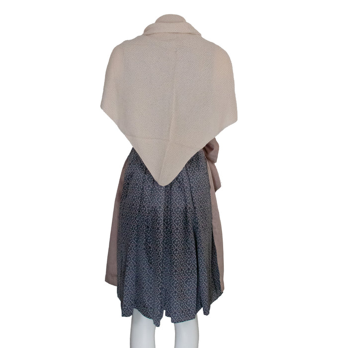 XL Strick Dreieckstuch - Schal  200 x 80 cm | Dunkelgrau