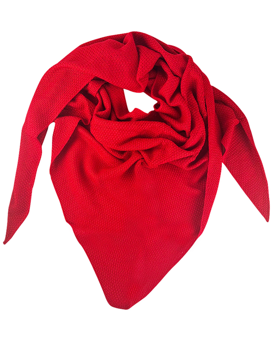 XL Strick Dreieckstuch - Schal  200 x 80 cm | Rot