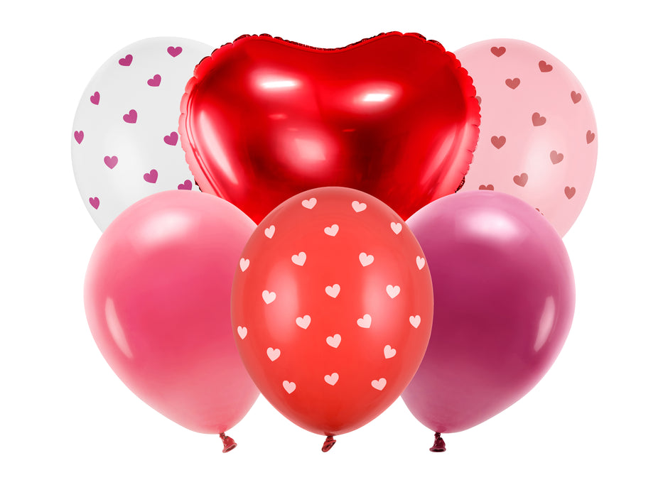 Latex- und Folienballon Love Set Romantisch 6 St.
