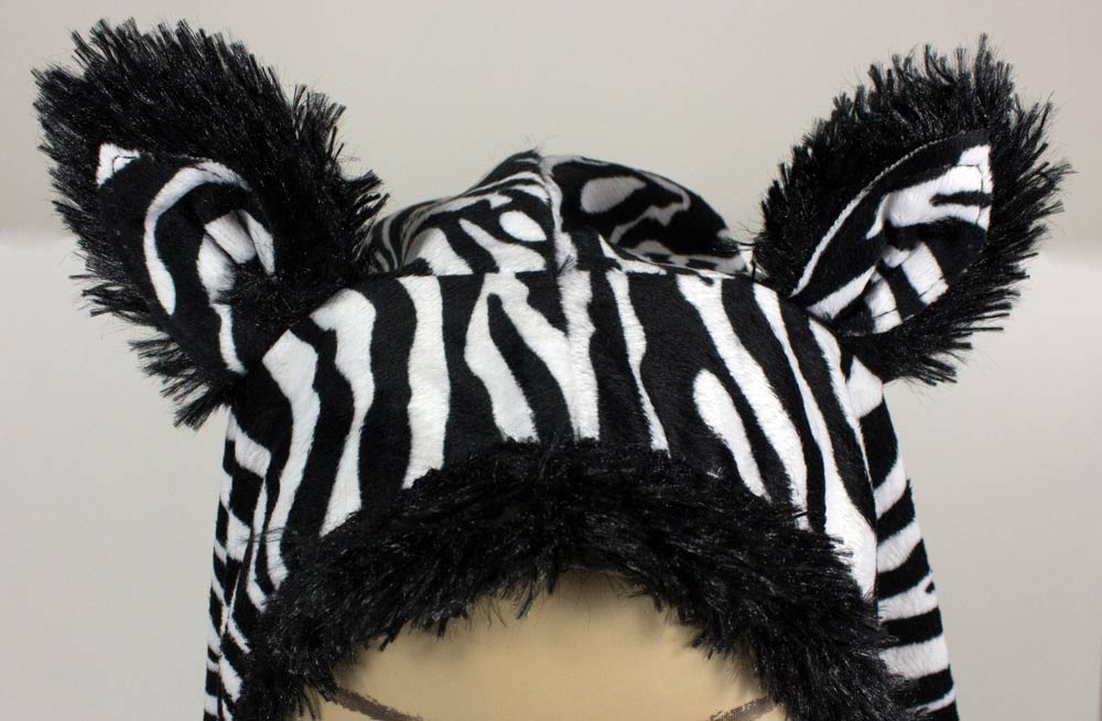 Zebra Tierkostüm für Damen | Kleid mit Stulpen