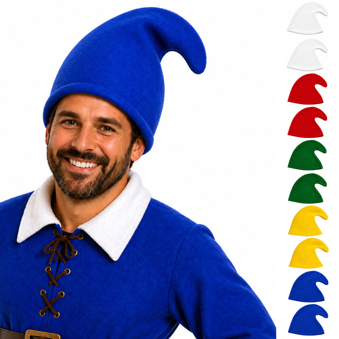 10 Zwergenmützen zum Kostüm Zwerg oder Wichtel | Farbwahl - Fasching Mottoparty