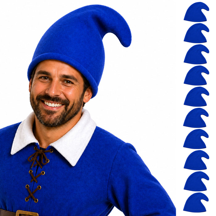 10 Zwergenmützen zum Kostüm Zwerg oder Wichtel | Farbwahl - Fasching Mottoparty