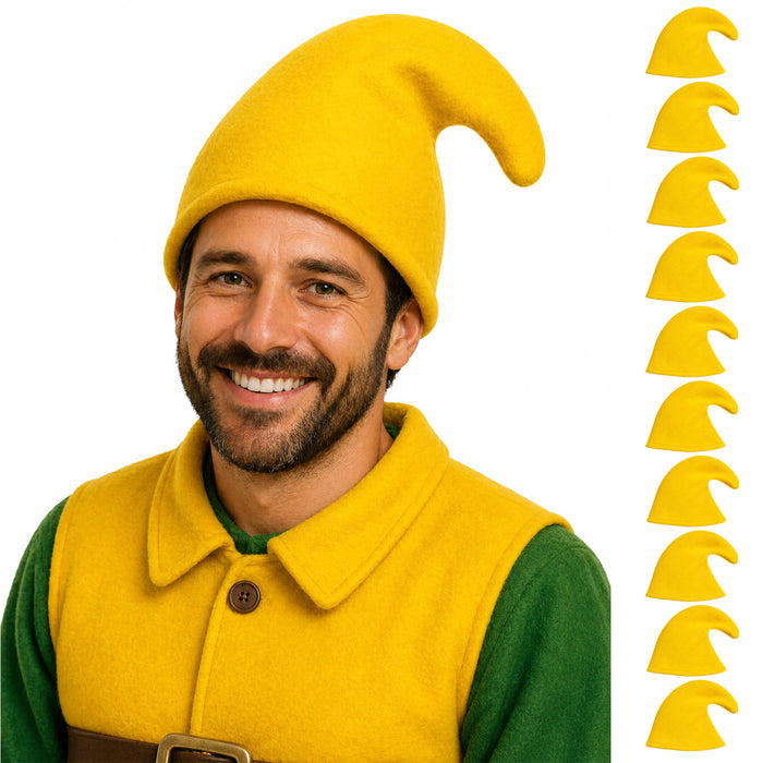 10 Zwergenmützen zum Kostüm Zwerg oder Wichtel | Farbwahl - Fasching Mottoparty