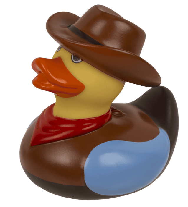 Quietsche-Ente "Cowboy" | 9 cm