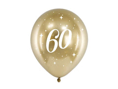 Luftballon Ø30cm "Happy Birthday" Gold | 6 Stk. #60