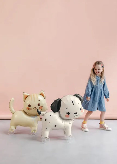 Folienballon "Katze auf Rädern" | 61x65cm (MIT LUFT ZU BEFÜLLEN)