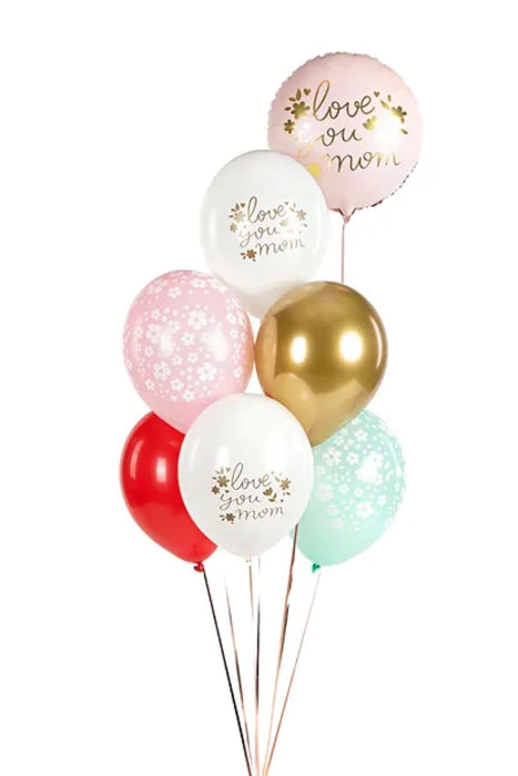 Latexballon Ø30cm "Love you mom" | 50 Stk.