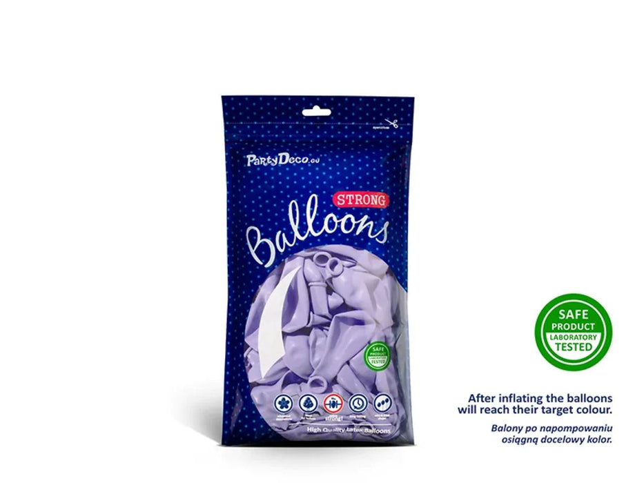 100 Stk. Luftballon Ø12cm "Uni Pastell" | Light Lilac