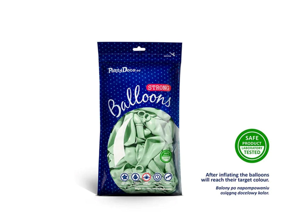 100 Stk. Luftballon "Uni Pastell" 12cm Ø | Pistachio