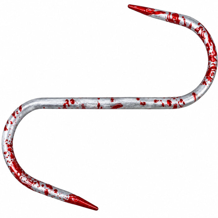 Blutiger Fleischerhaken 33 cm | Halloween Kostüm Accessoire