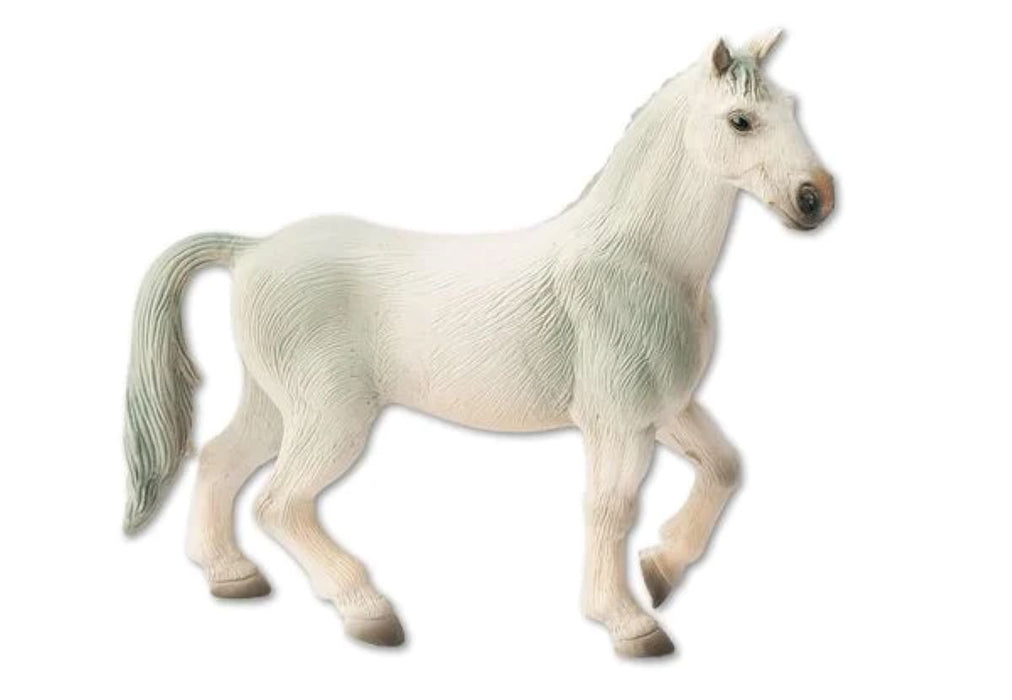 Figur Pferd Oldenburger Wallach weiß ca. 12.6cm