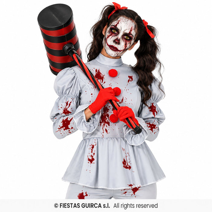 Horror Clownin "Grey" Kostüm für Damen | 2-tlg.