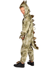 Dinosaurier Kinderkostüm | Grüner Glitzer Overall