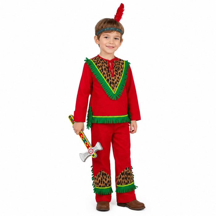 Indianer Kiowa Kostüm für Kinder Gr. 116 - 4 tlg.