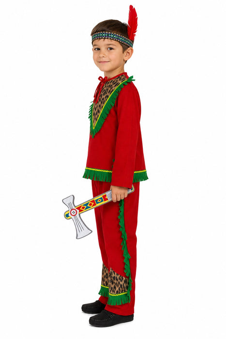 Indianer Kiowa Kostüm für Kinder Gr. 116 - 4 tlg.