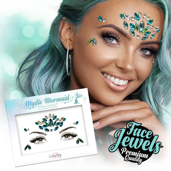 Face Jewels "Mystic Mermaid" - Selbstklebende Glitzersteine