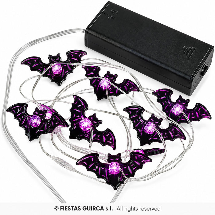"Fledermaus" Lichterkette 120 cm | Halloween Dekoration