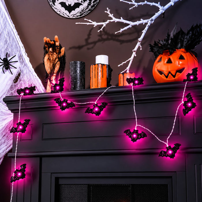 "Fledermaus" Lichterkette 120 cm | Halloween Dekoration